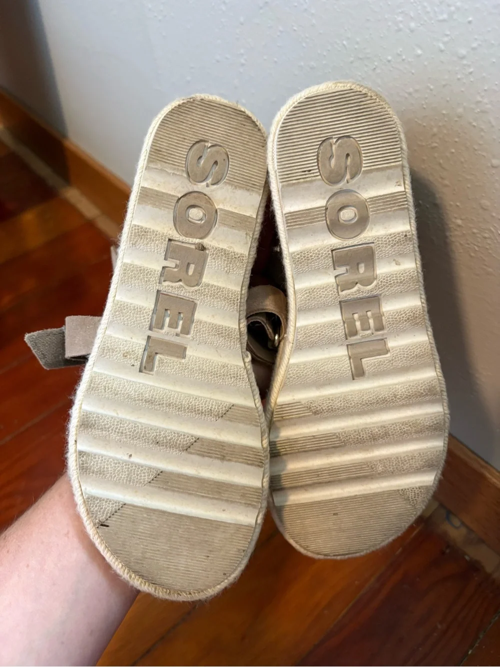 Sorel Women's Beige/Taupe Strappy Espadrille Sandals